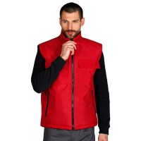TEN VEST, workwear bodywarmer red