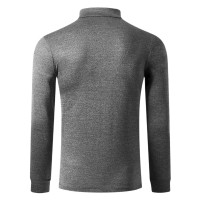 CLARK, unisex high collar sweatshirt ash