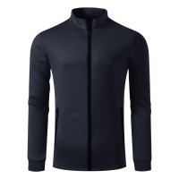 CLARK, unisex high collar sweatshirt blue