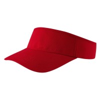 CABRIO, sun visor cap with velcro back closure red