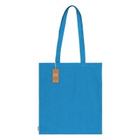 NATURELLA RECYCLE 120, recycled cotton bag, 120 g/m2, turquoise
