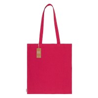 NATURELLA RECYCLE 120, recycled cotton bag, 120 g/m2, pink