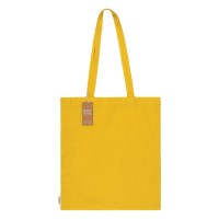 NATURELLA RECYCLE 120, recycled cotton bag, 120 g/m2, yellow