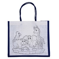 CHICO, bag with crayons, blue