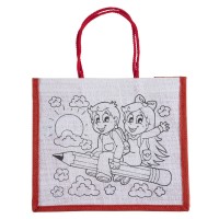 CHICO, bag with crayons, red