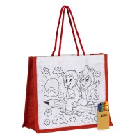 CHICO, bag with crayons, red