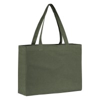 OLIVE, recycled cotton bag, 300 g/m2, olive