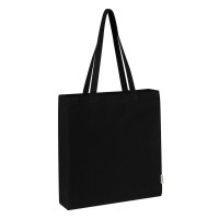 FRAGOLA, recycled cotton bag, 220 g/m2, black