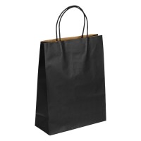 LOLA MIDI, paper bag, 120 g/m2, black