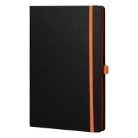 CODE BLACK, a5 notebook, orange