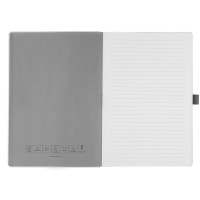 CODE WHITE, a5 notebook, gray