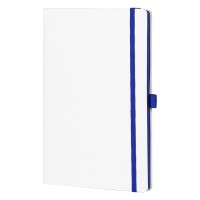 CODE WHITE, a5 notebook, royal blue