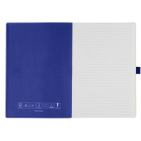 CODE WHITE, a5 notebook, royal blue