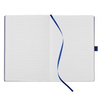 CODE WHITE, a5 notebook, royal blue