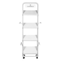 SHELF, umbrella display stand, white