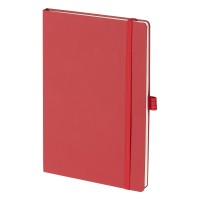 PARIS, soft touch a5 notebook, red