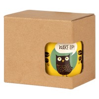 GIFTY, single mug gift box, brown