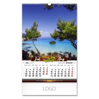 PRIRODA 01,  wall calendar, 7 pages, b3 format