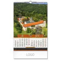 PRAVOSLAVNI MANASTIRI 12, wall calendar, 7 pages, b3 format