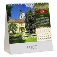 PRAVOSLAVNI MANASTIRI 13, desk calendar, 15 pages, 15.5 x 13 cm