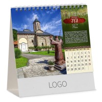 PRAVOSLAVNI MANASTIRI 13, desk calendar, 15 pages, 15.5 x 13 cm
