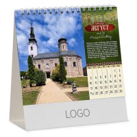 PRAVOSLAVNI MANASTIRI 13, desk calendar, 15 pages, 15.5 x 13 cm