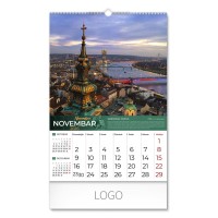 BEOGRAD, wall calendar, 13 pages, b3 format