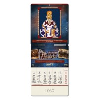 PRAVOSLAVNI 92, wall calendar, 15 pages, 32 x 69 cm