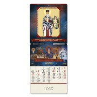 PRAVOSLAVNI 92, wall calendar, 15 pages, 32 x 69 cm