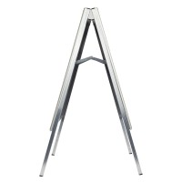 A-BOARD B1, aluminum poster stand, silver
