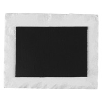 RETRO, stoneware magnet, 7 x 5 cm, white