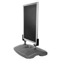 WIND DISPLAY A1, aluminum poster stand, silver