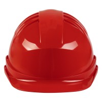 HELMET PRO, protective helmet made of hdpe material, red