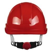 HELMET PRO, protective helmet made of hdpe material, red