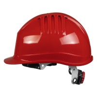 HELMET PRO, protective helmet made of hdpe material, red