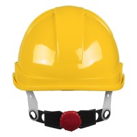 HELMET PRO, protective helmet made of hdpe material, yellow