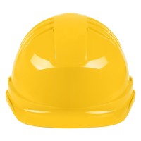 HELMET PRO, protective helmet made of hdpe material, yellow