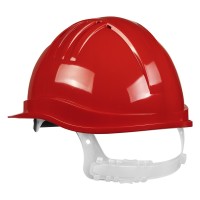 HELMET, protective helmet made of hdpe material, red