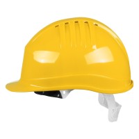 HELMET, protective helmet made of hdpe material, yellow