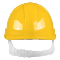 HELMET, protective helmet made of hdpe material, yellow