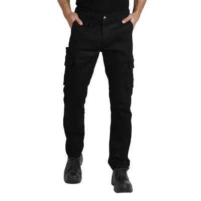 FORCE PANTS, Arbeitshosen mit Elasthan, Schwarz