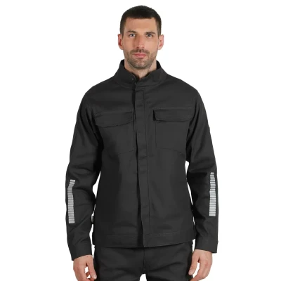 FORCE JACKET, Arbeitsjacke mit Elasthan, Dunkelgrau