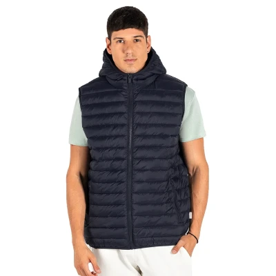 LIBERTY HOOD VEST MEN, Weste mit Kapuze, Blau