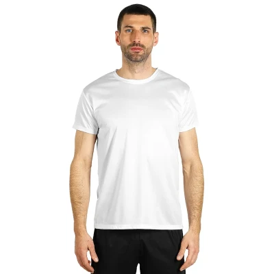 CROSSFIT, sports t-shirt, 100% polyester, white