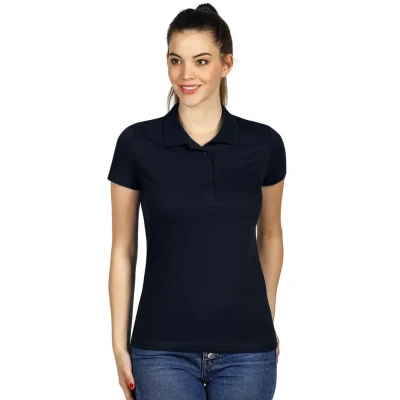 UNA, Damen-Poloshirt, 180 g/m2, Blau