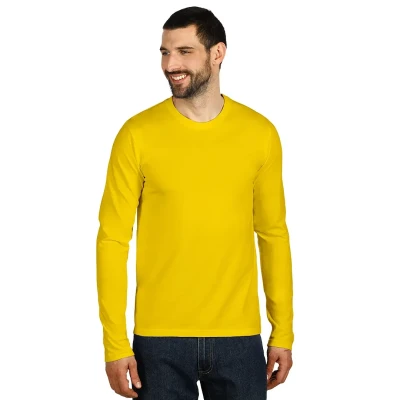MAJOR, Langarmshirt aus Baumwolle, 160 g/m2, Gelb