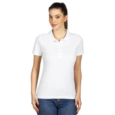 SUNNY, Damen-Poloshirt, 180 g/m2, Weiss