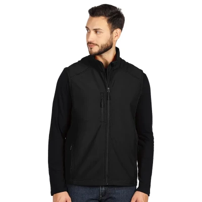SKIPPER VEST, SoftshellWeste, Schwarz