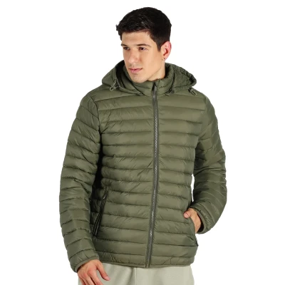 LIBERTY JACKET MEN, Gesteppte Jacke mit Kapuze, Olive