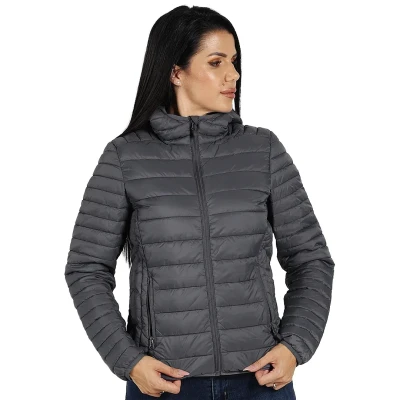 RINO HOODY WOMEN, Damen Winterjacke, Dunkelgrau